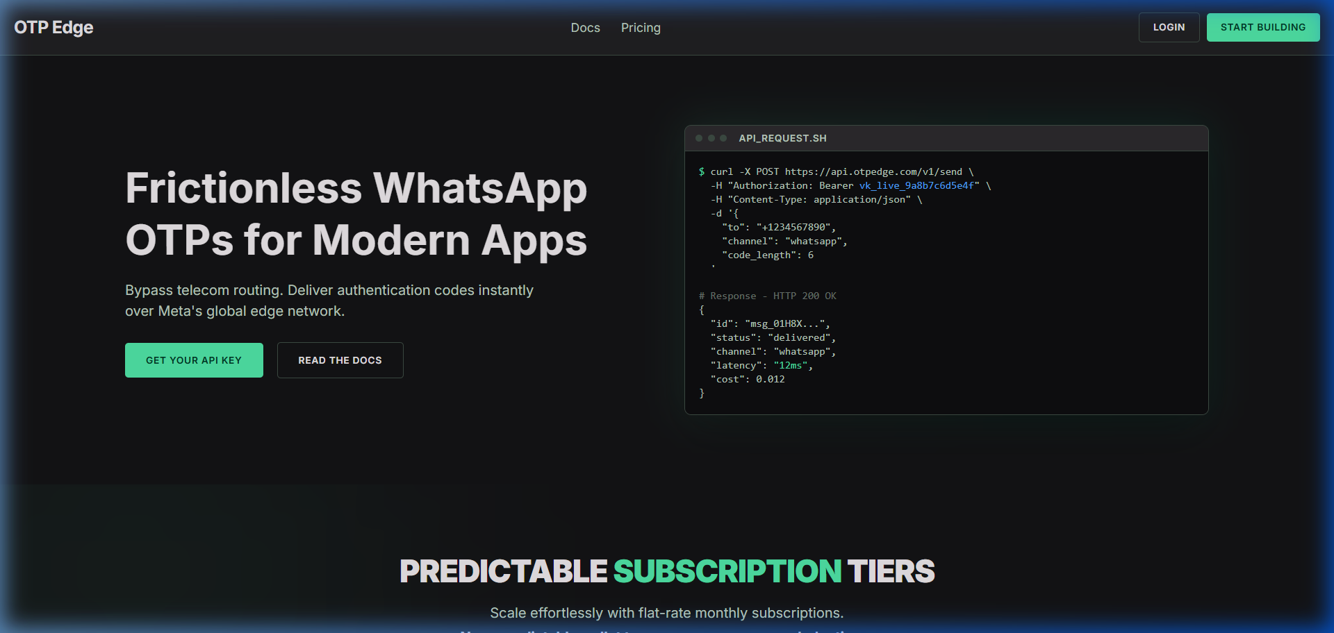 OtpEdge Dashboard